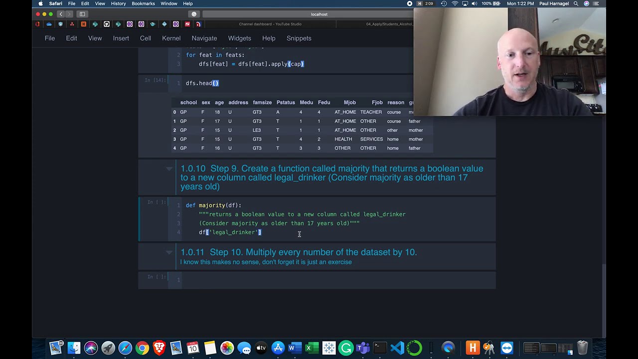 Python pandas—Apply—Student Alcohol Consumption
