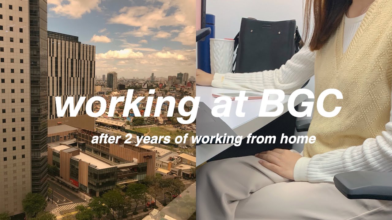 BGC Work Vlog | living with my parents at mid 20's, commuting in manila, working from home 📹