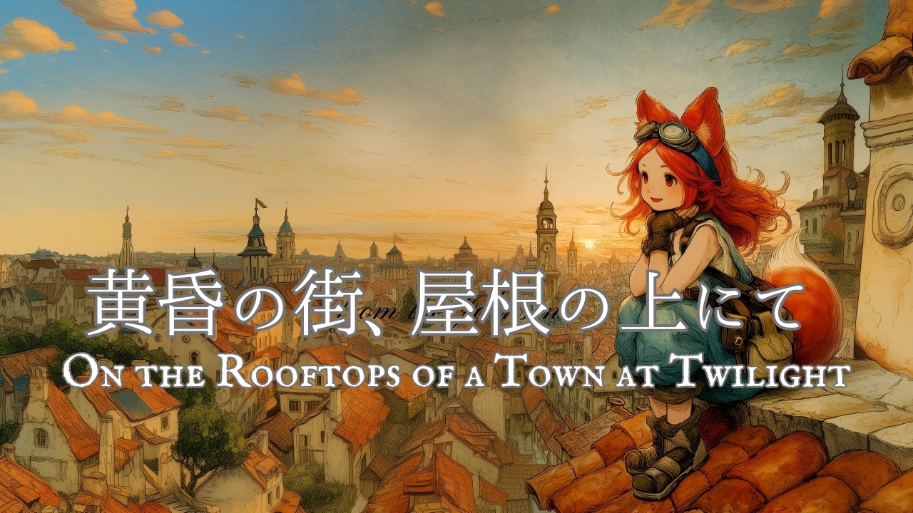 【ファンタジー音楽 / Fantasy music】黄昏の街、屋根の上にて｜On the Rooftops of a Town at Twilight