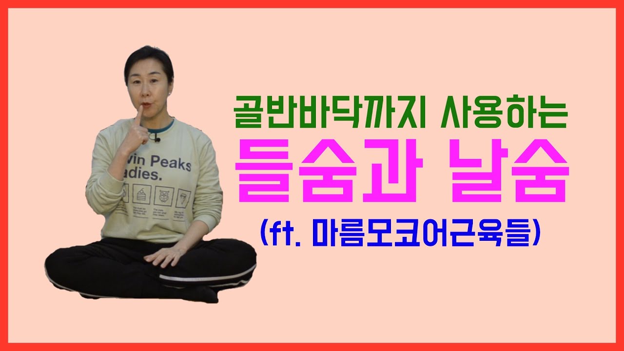 [마름모코어 시즌 1-119] 골반바닥까지 호흡하기 / 좌골은 아래로 꼬리뼈는 뒤로 / 바른정렬을 만드는 근육의 힘이 호흡을 편하게 만든다 / 마름모코어는 필수!