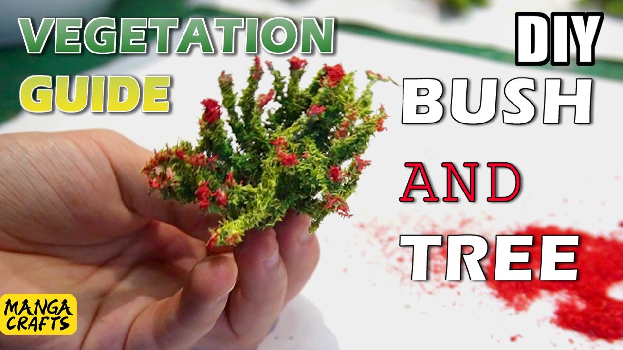 Diorama Vegetation Guide – Easy and Fast, Tree & Bush – DIY
