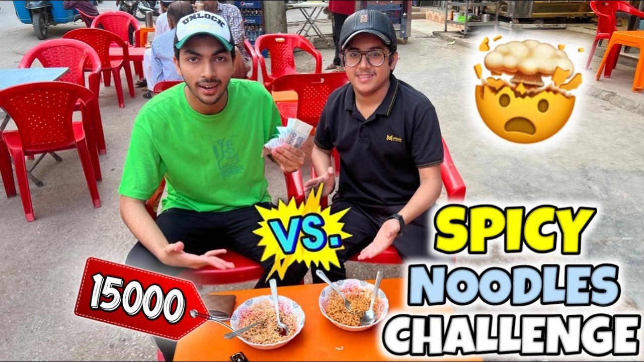 Spicy Noodles challenge 🤢🤮🤯Kon jeetaga 15000 ?💵💰