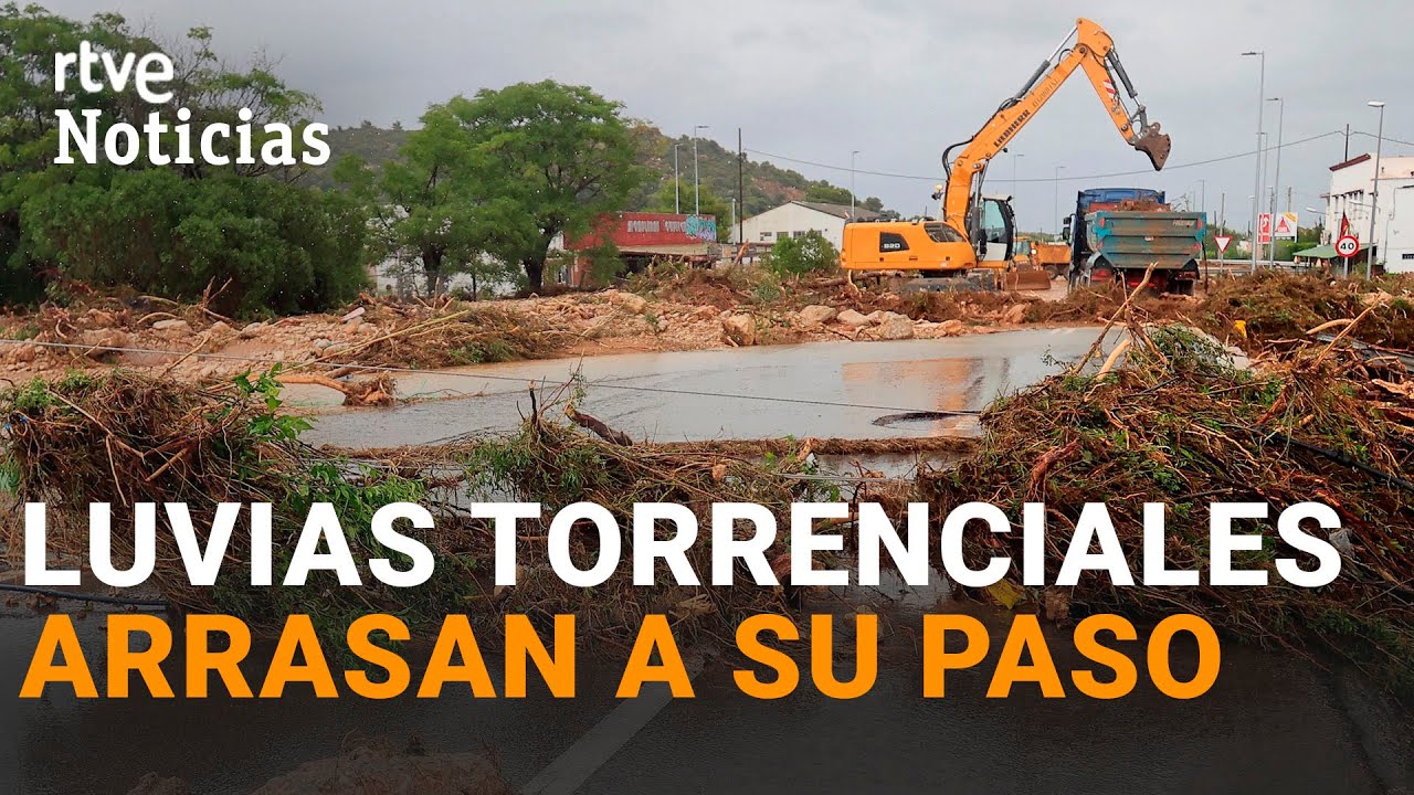 Toda ESPAÑA en alerta por las FUERTES LLUVIAS: INUNDACIONES en TARRAGONA y CASTELLÓN | RTVE