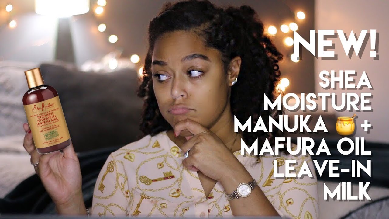 NEW! SHEA MOISTURE MANUKA HONEY & MAFURA OIL LEAVE IN MILK | Demo + Review | Danielle Renée