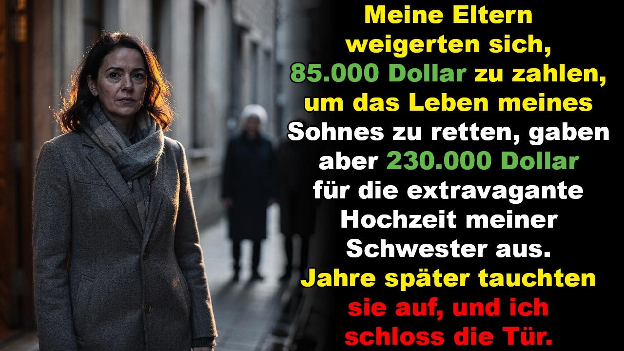 Meine Eltern weigerten sich, 85.000 Dollar zu zahlen, um das Leben meines Sohnes zu retten …