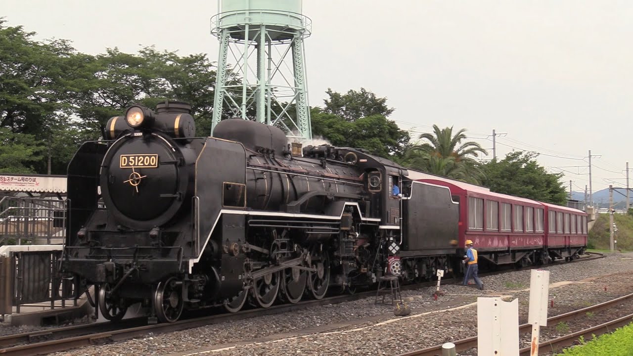 京都鉄道博物館　D51200号機公開試運転　激しい空転！有り余るパワー