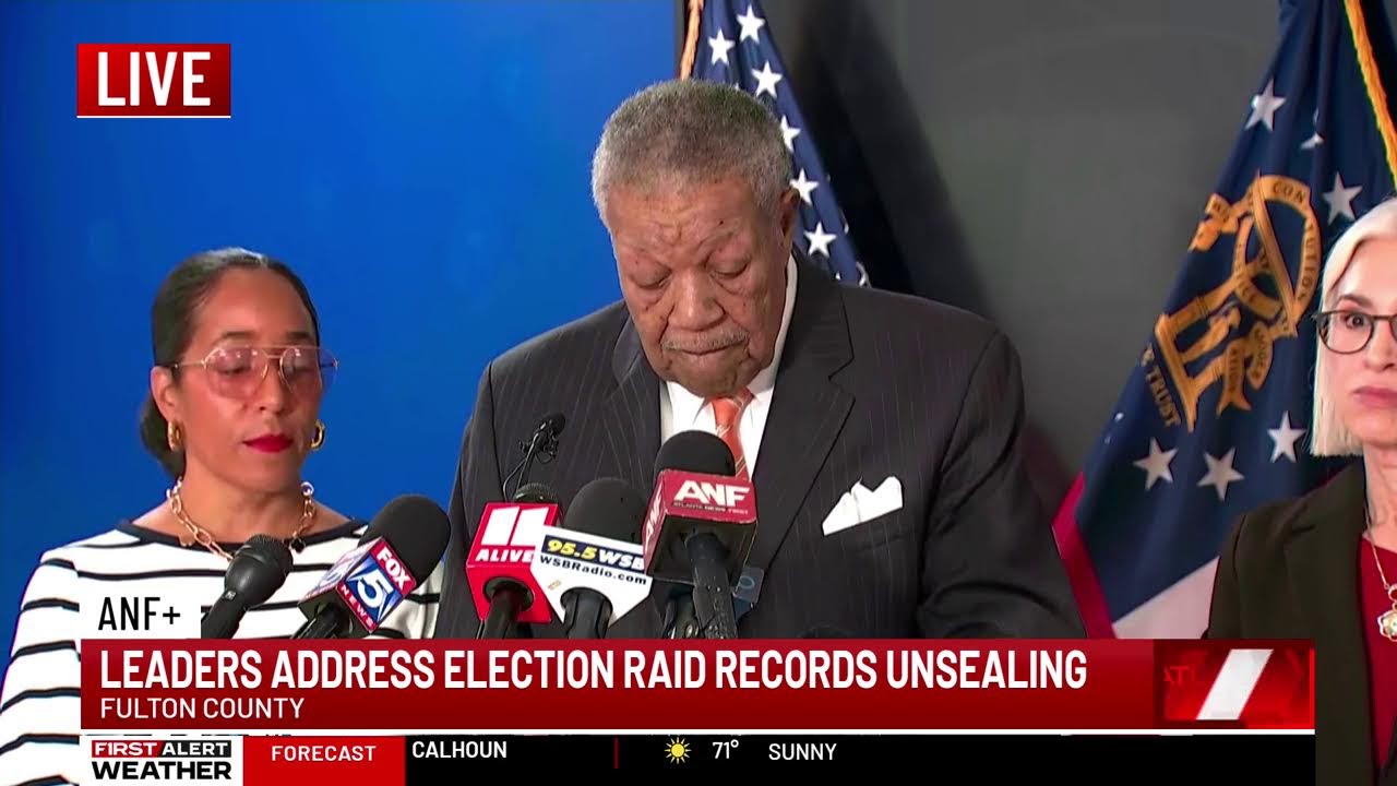 STREAM LIVE: Fulton County leaders address unsealing of election raid records