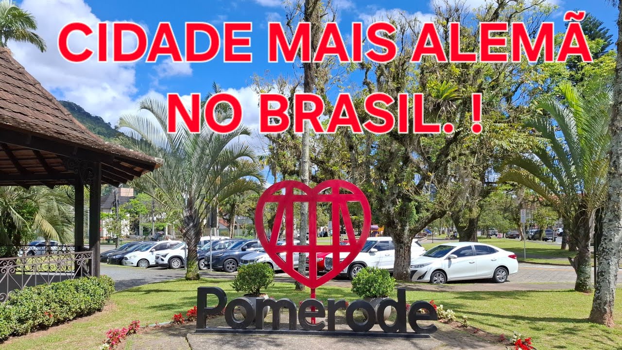 A CIDADE MAIS ALEM&Atilde; DO BRASIL ! POMERODE  SC.