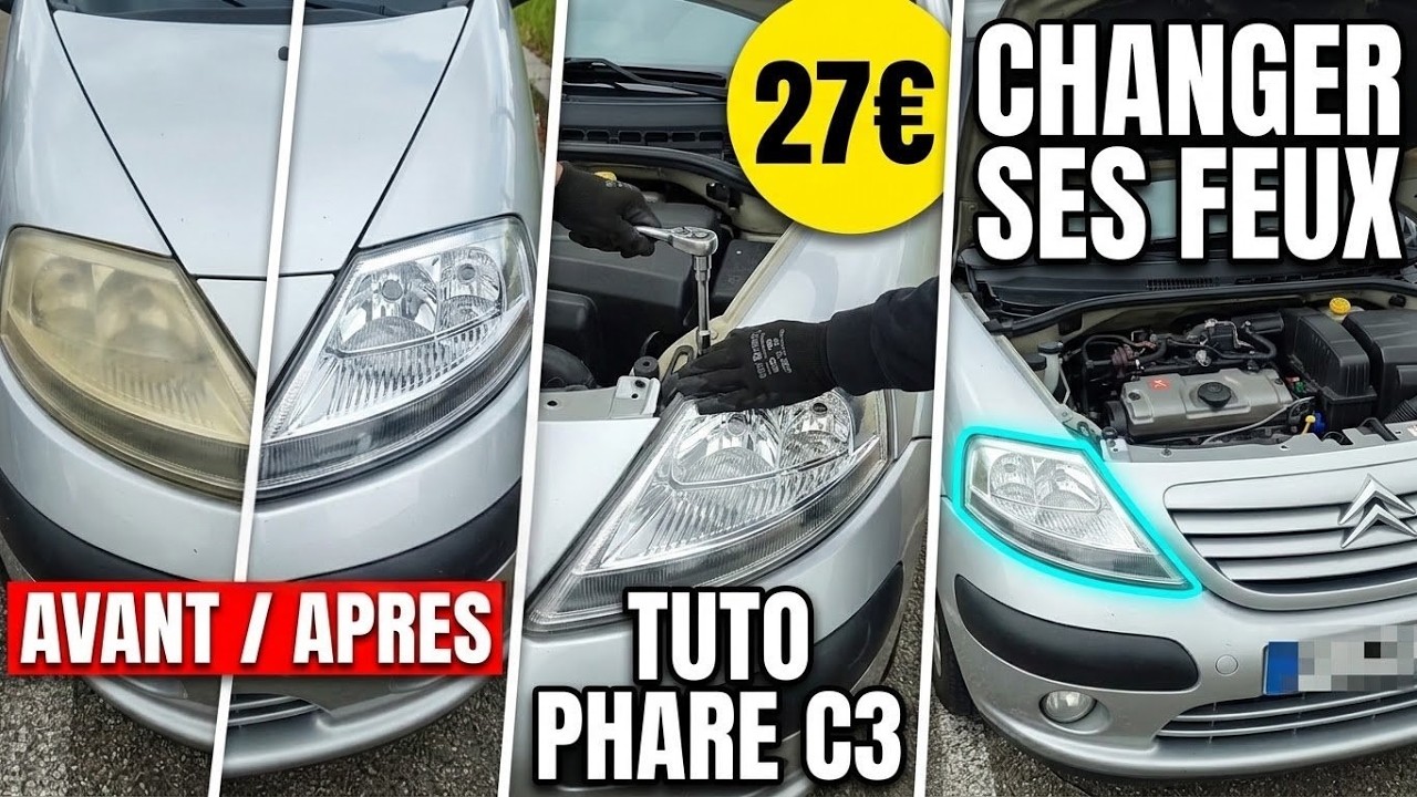Démonter / Remplacer feux avant C3