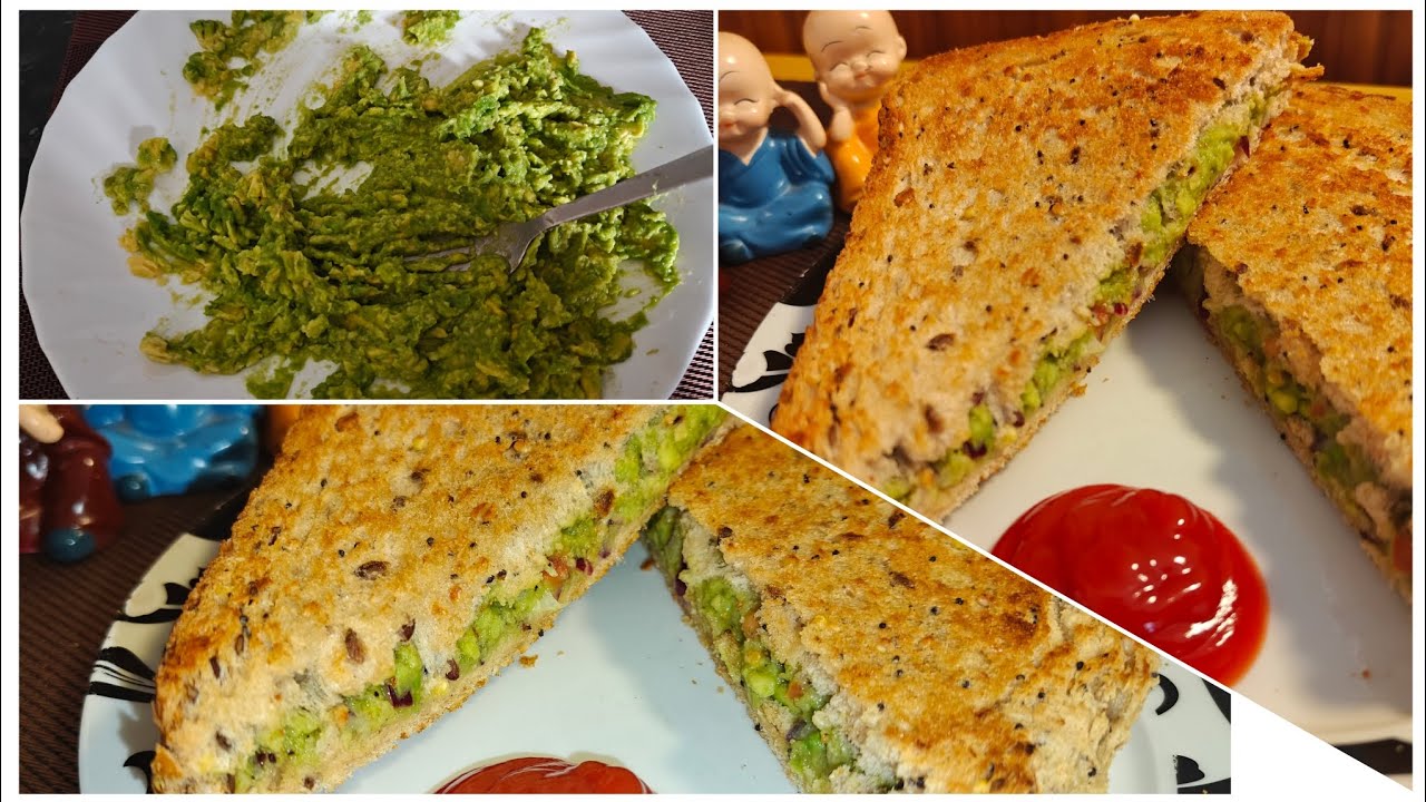 🥑 “5 Minute Avocado Sandwich – Healthy Breakfast Recipe!”