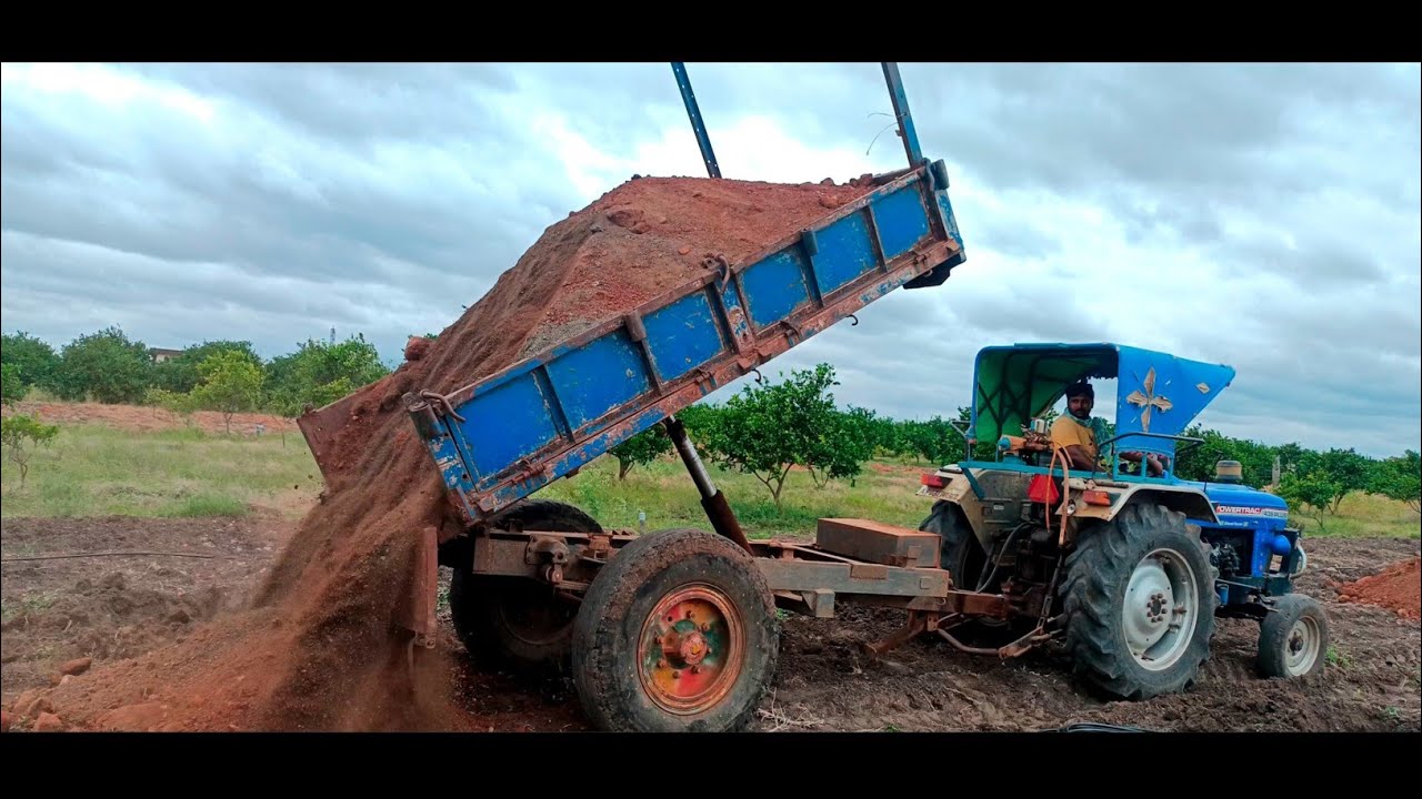 tractor traly lifting sand #tractor #tractorvideo #centralfunap