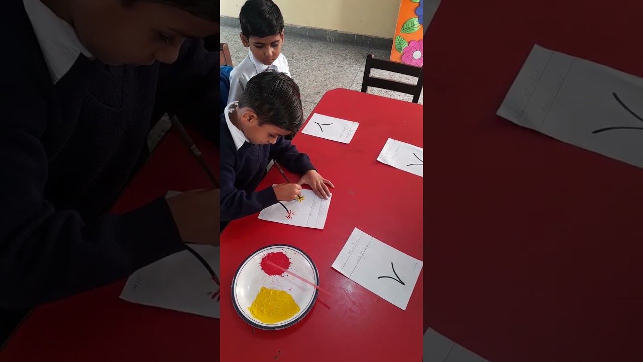 Making flower.