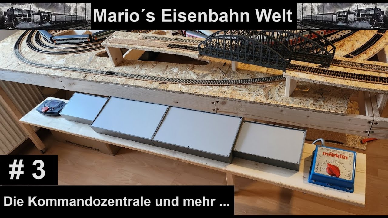 (3) Die Kommandozentrale und mehr ... H0 Anlage / Mario´s Eisenbahn Welt