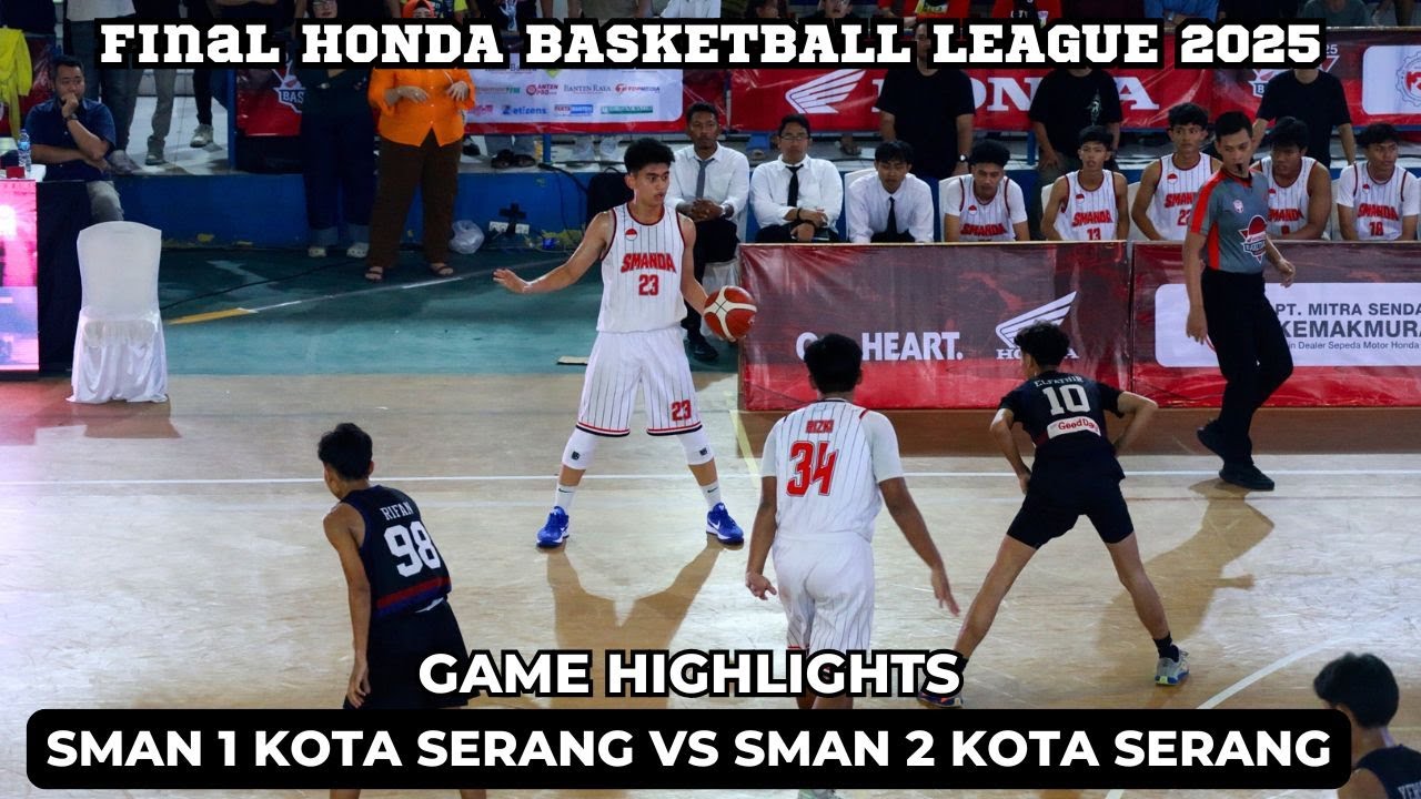 SMAN 1 SERANG vs SMAN 2 SERANG: Ezra, Gabriel Jadi Headline Final Honda Basketball League!
