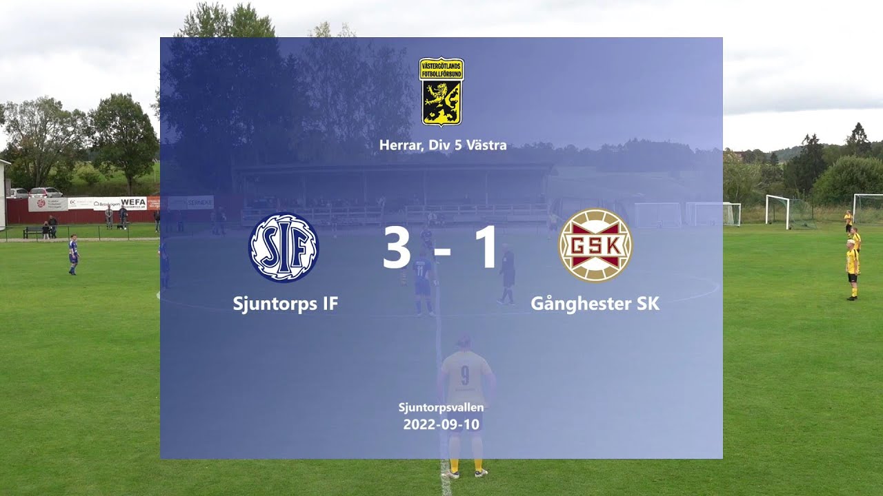 220910 Sjuntorps IF - Gånghester SK/Målsryds IF, Höjdpunkter