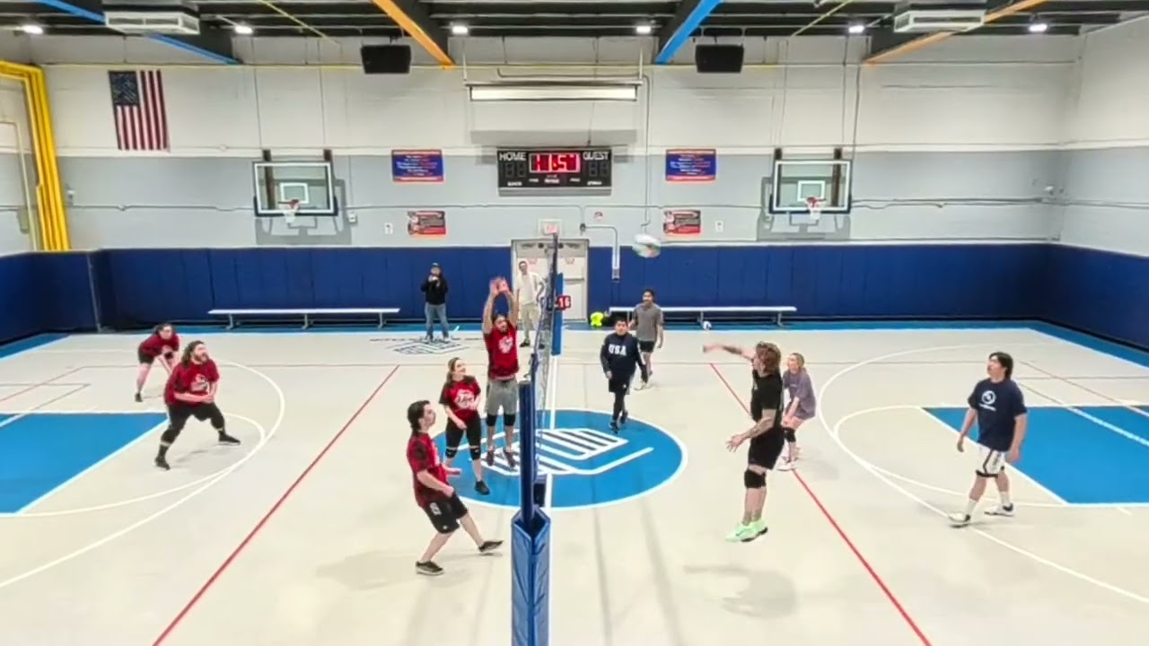 Unprotected Sets vs NewBeans 1/22/26 indoor recreational Volleyball ￼