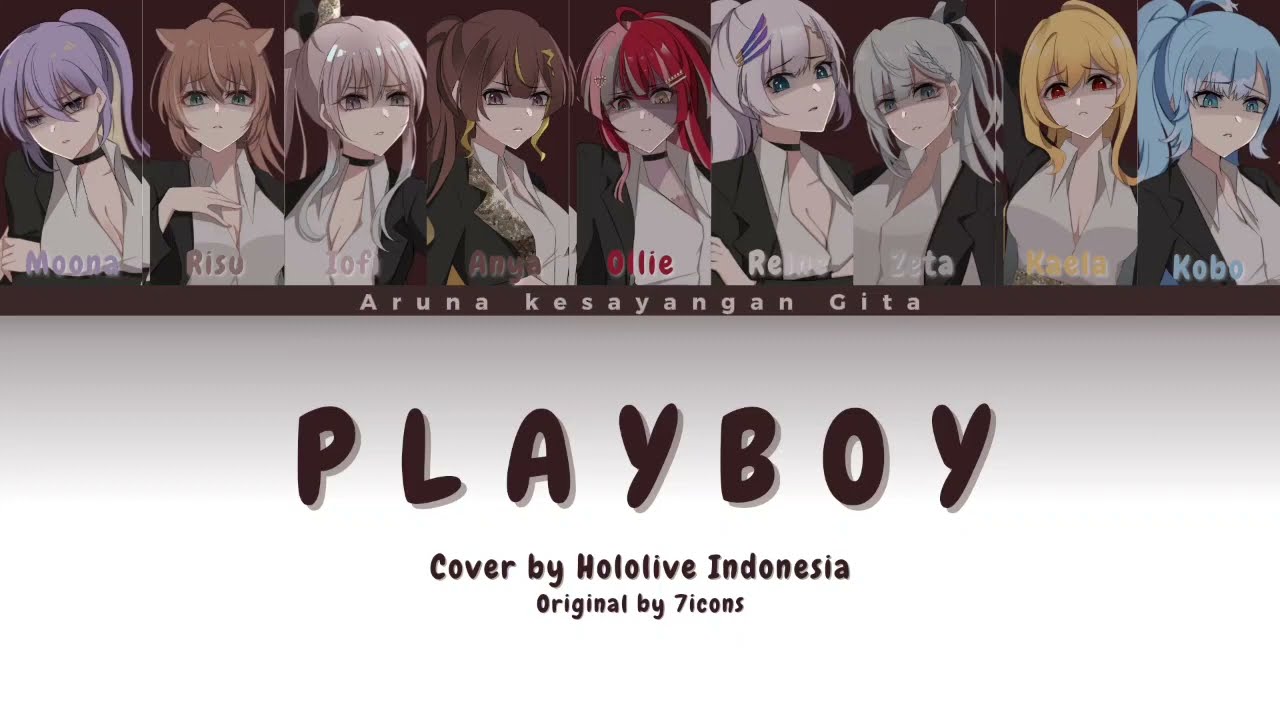 Hololive Indonesia - Playboy | Color Coded Lyrics