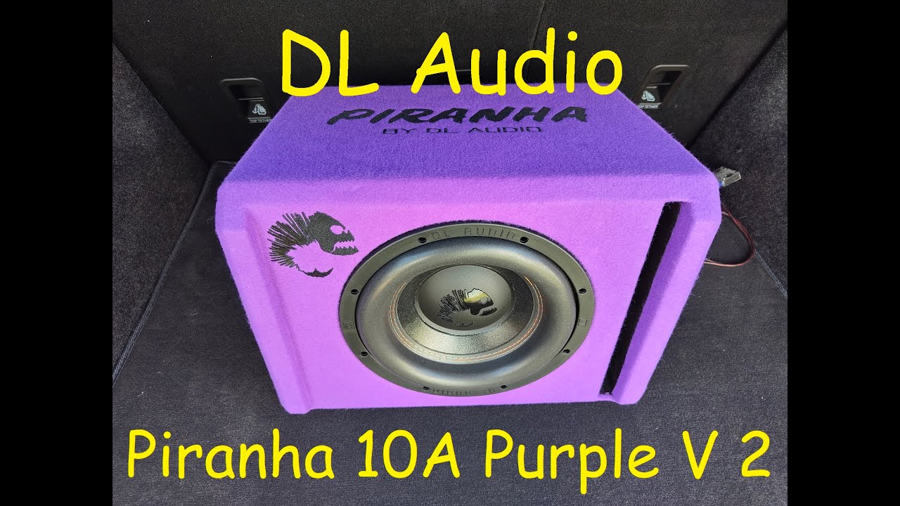 Установка активного сабвуфера DL Audio Piranha 10A Purple V 2