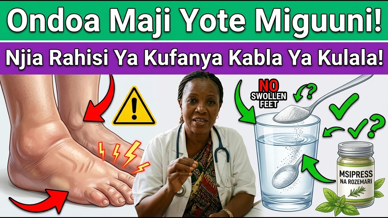 Miguu Inavimba? Njia 7 za Asili za Kutoa Maji Mwilini Wakati Umelala