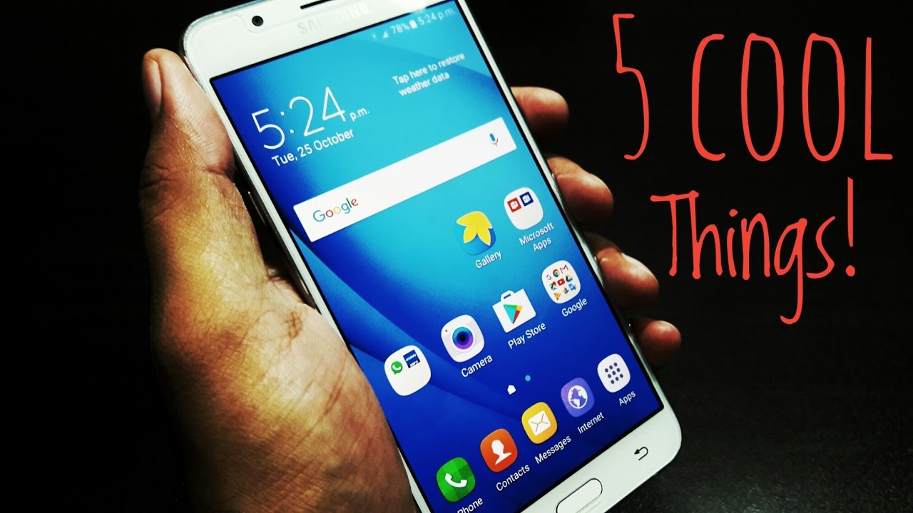5 cool things to do with Samsung Galaxy J7 2016!