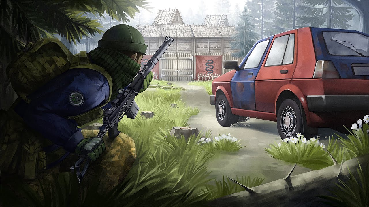 У нас украли все машины, пришлось искать их в клановой базе на краю карты - Dayz
