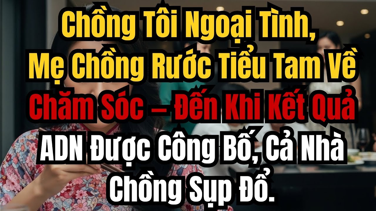 Chồng Tôi Ngoại Tình, Mẹ Chồng Rước Tiểu Tam Về Chăm Sóc — Đến Khi Kết Quả ADN Được Công Bố, Cả Nhà