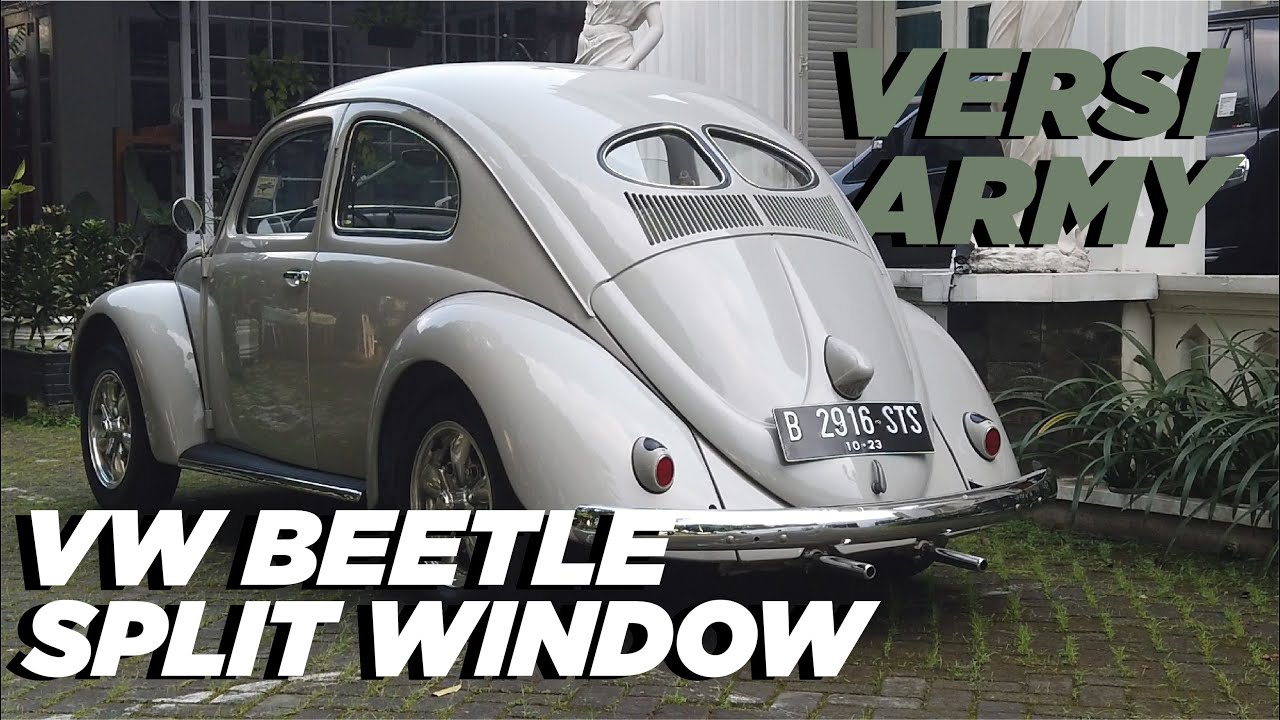 Vw Kodok Generasi Pertama! Volkswagen Beetle Split Window Th 1951 ARMY VERSION Mobil Antik Indonesia