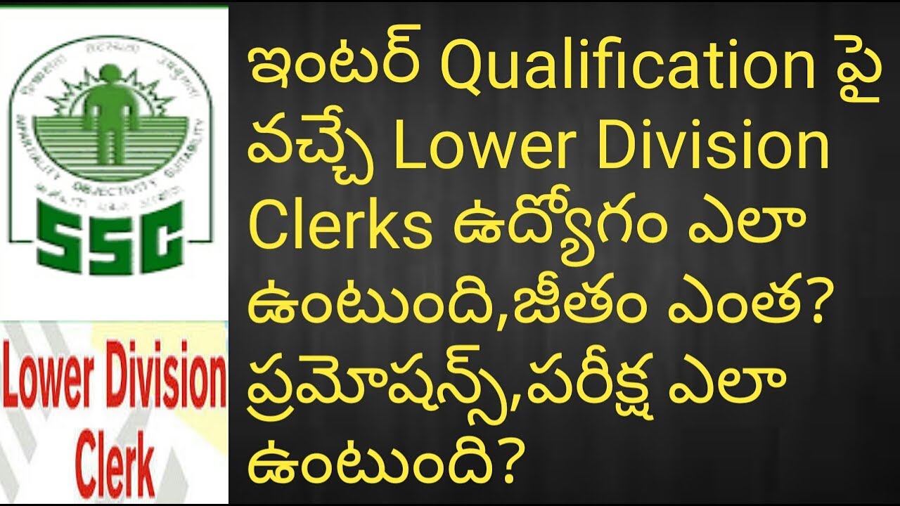 Lower Division Clerk Job(Work,Salary,Pramotions)Details | SSC LDC Job Profile