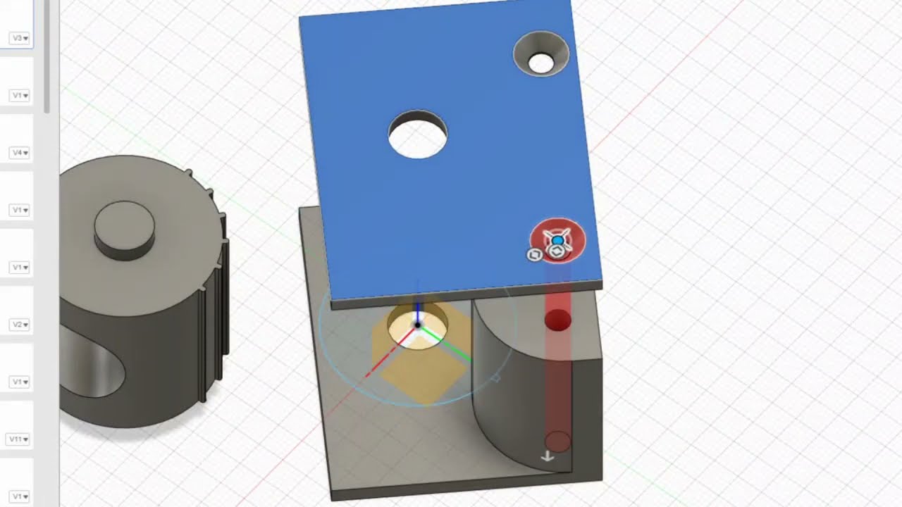 Mocowanie pod prysznic | Projekt 3D