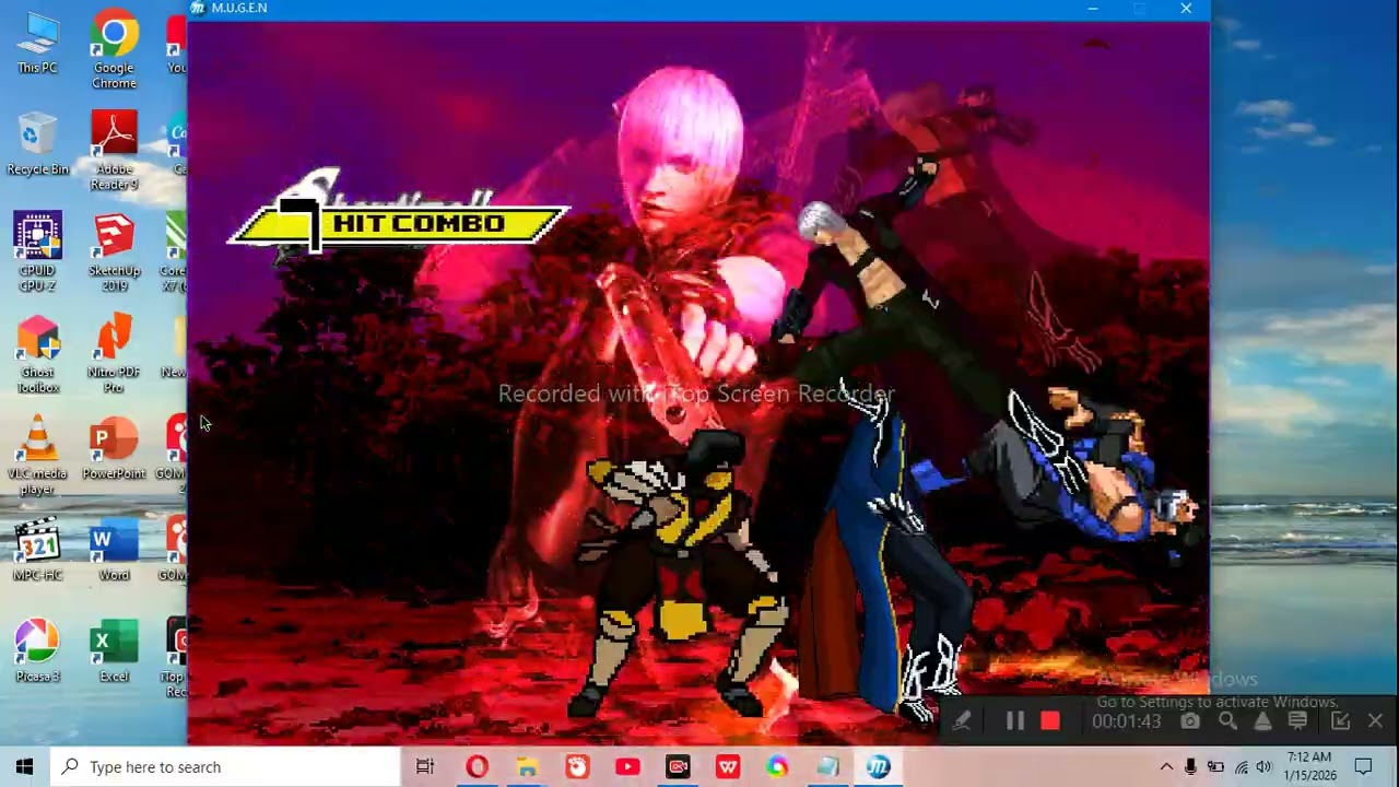 Mugen Battle Dante and Vergil vs Scorpion and Sub Zero