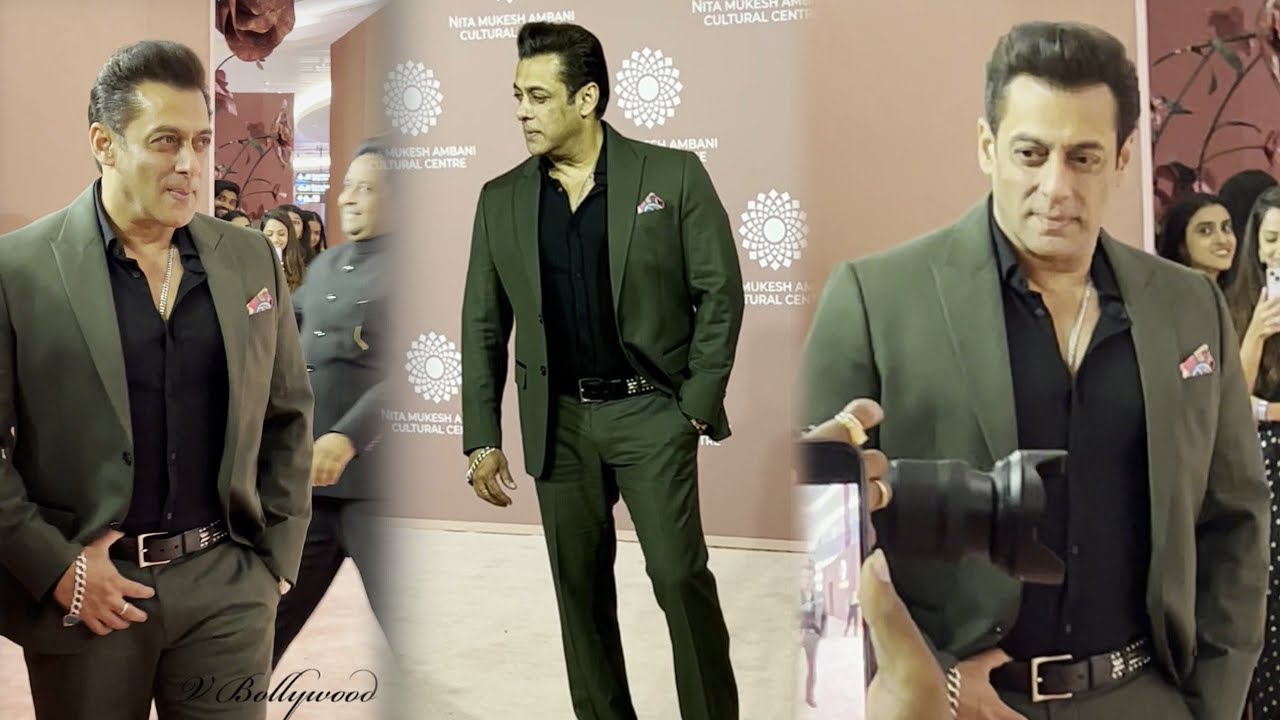 Salman Khan Sweet Guesture With Media Arrives At Nita Mukesh Ambani Cultural Centre Launch