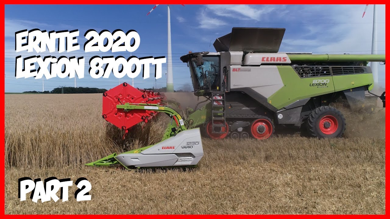 Ernte 2020 mit einem Claas Lexion 8700 | 4K | Part 2