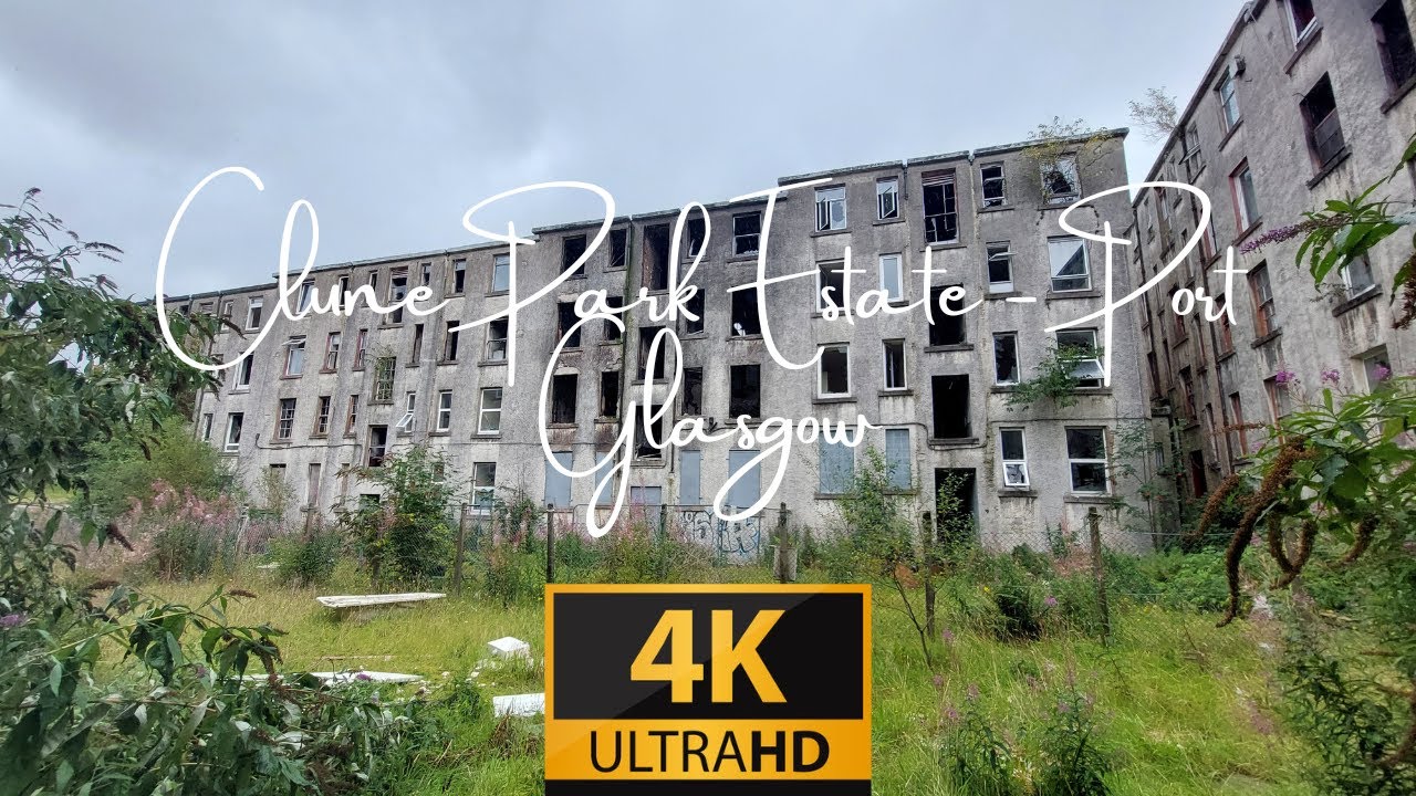 Exploring the Abandoned Clune Park Estate in Port Glasgow 4K