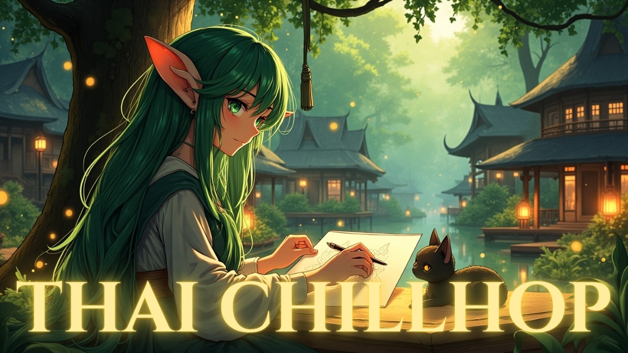 🌿Thai Lofi Chillhop Vol.1 (2025 Mix)for Studying & Relaxing [No Distractions / Rain-Free Version] 4K