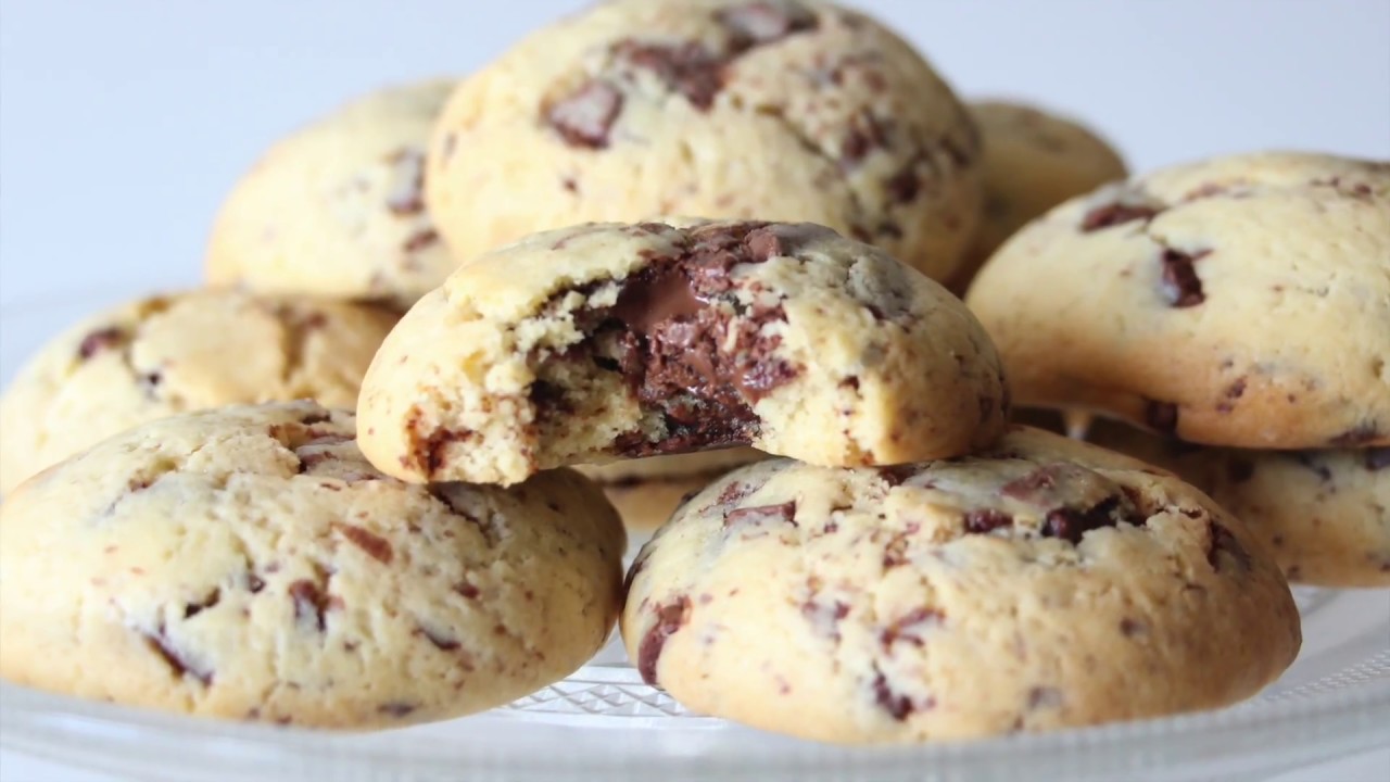 recette cookies ultra moelleux aux p&eacute;pites de chocolat au lait