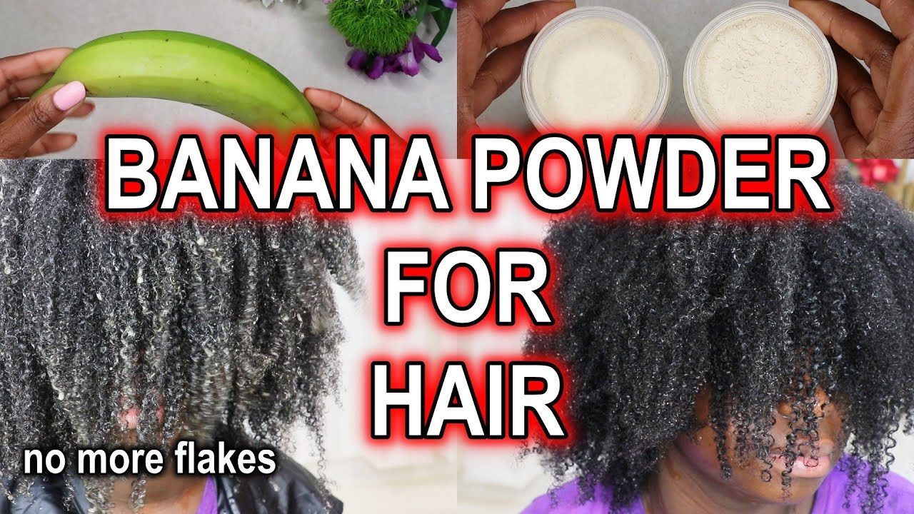 How to Make BANANA POWDER for Hair | NO MORE FLAKES | DiscoveringNatural