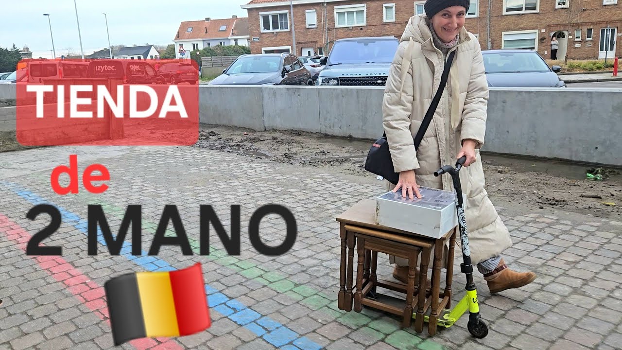 Compro muebles mini en la tienda de segunda mano para mi cuarto mini del sótano 😲 #Bélgica