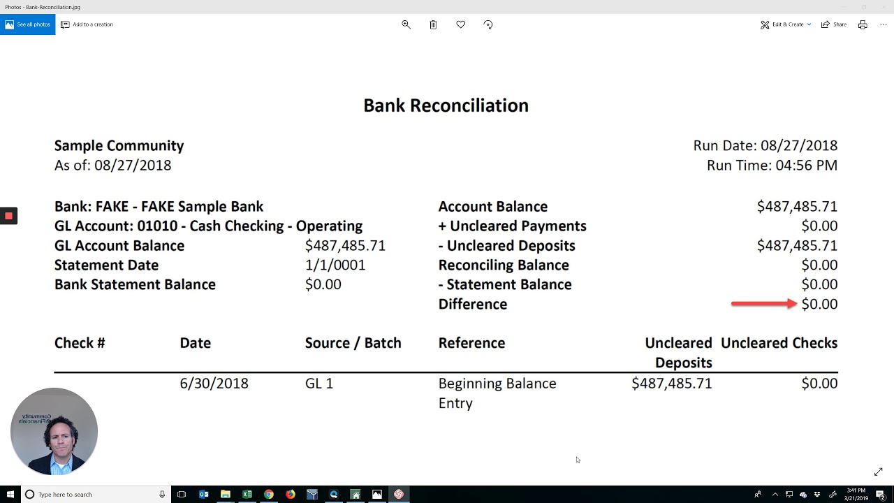 The Bank Reconciliation Report One of The Best 4 Financial Reports to Run Your Condo or HOA