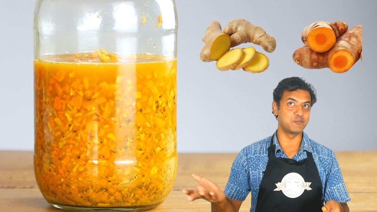 How to Make Turmeric Ginger Pickle with Vinegar | Simple Home Recipe