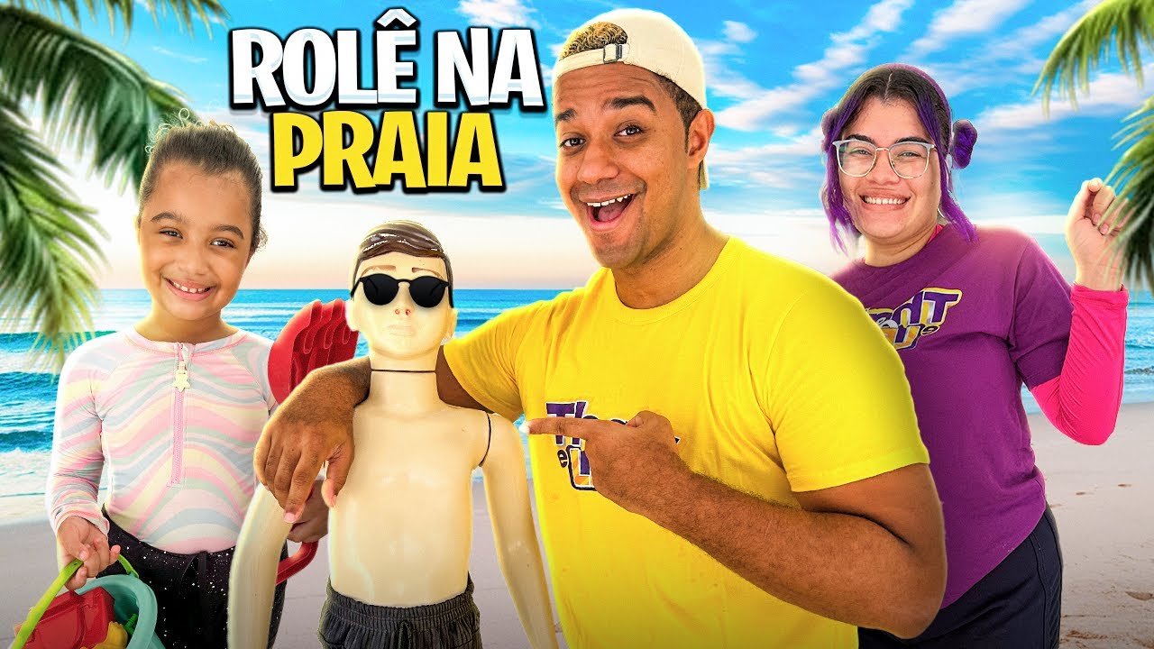 LEVAMOS O MANEQUIM AMALDIÇOADO NA PRAIA*e o pior aconteceu
