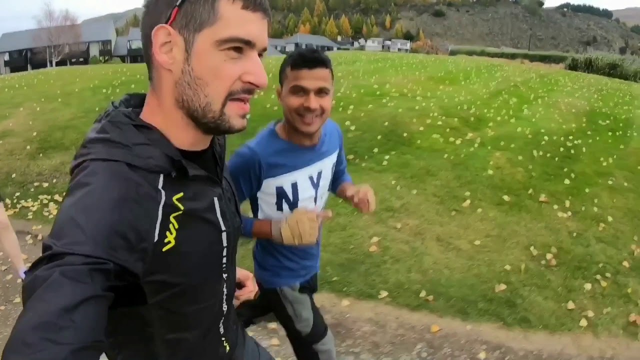 NZ : RACE Parkrun in Wanaka, 5 Km running race with DJ from Nepal