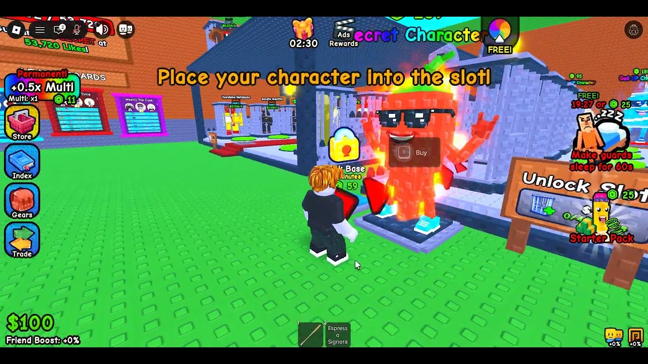 I am playing steal a Brainrot (Part 2)