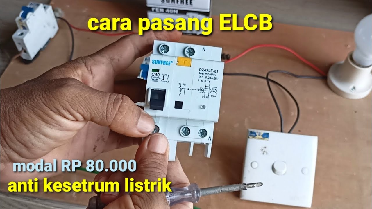 mudah ❗cara pasang ELCB listrik di rumah ❗anti kesetrum