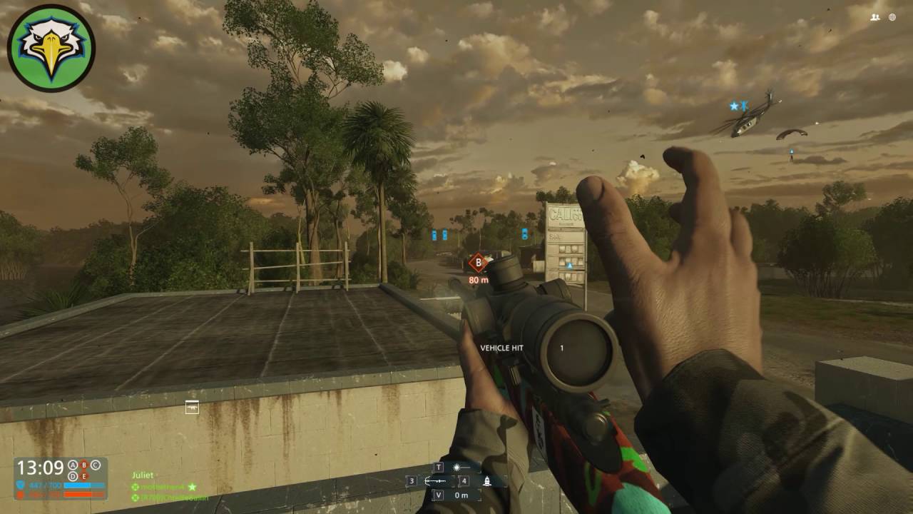 Battlefield Hardline Multiplayer Gameplay | Double Kill Vehicle Explosion R700 LTR Sniper
