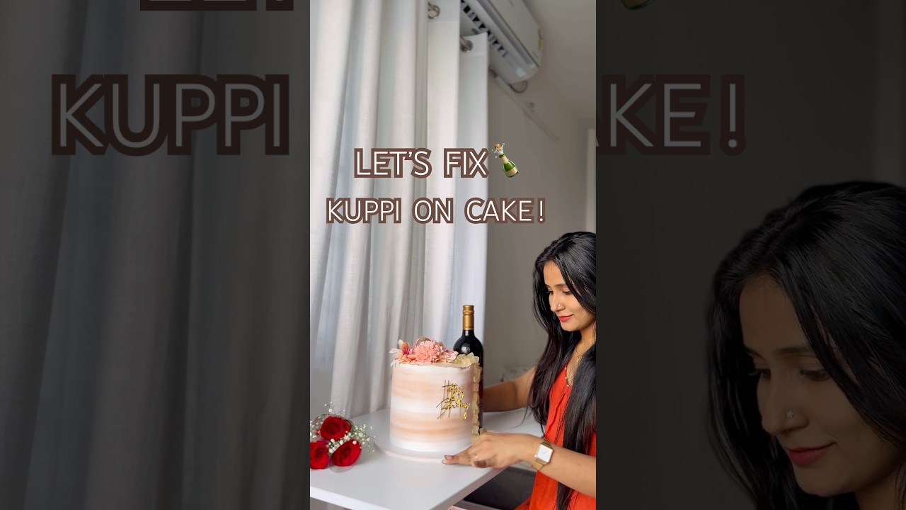 How&rsquo;s our kuppi cake!🍾 #youtubeshorts #shorts
