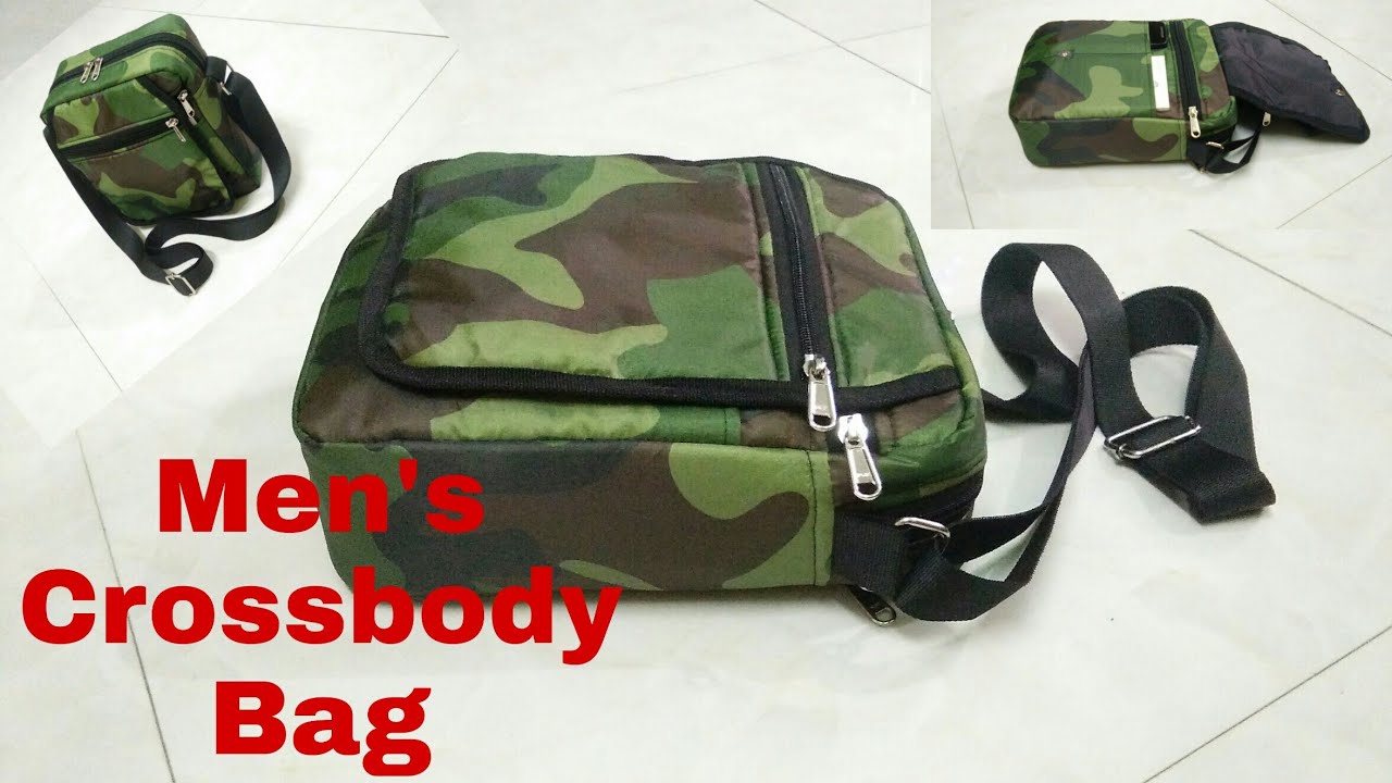 DIY: Water Proof Men's Crossbody Bag, Sling Bag With Many Pockets Tutorial By Anamika Mishra....