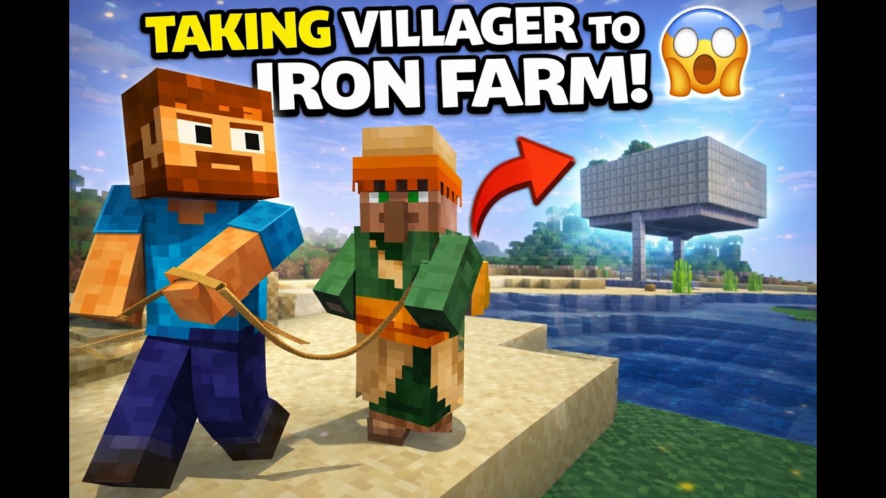 ILLAGER MOVE-IN DAY! Finalizing the Iron Farm
