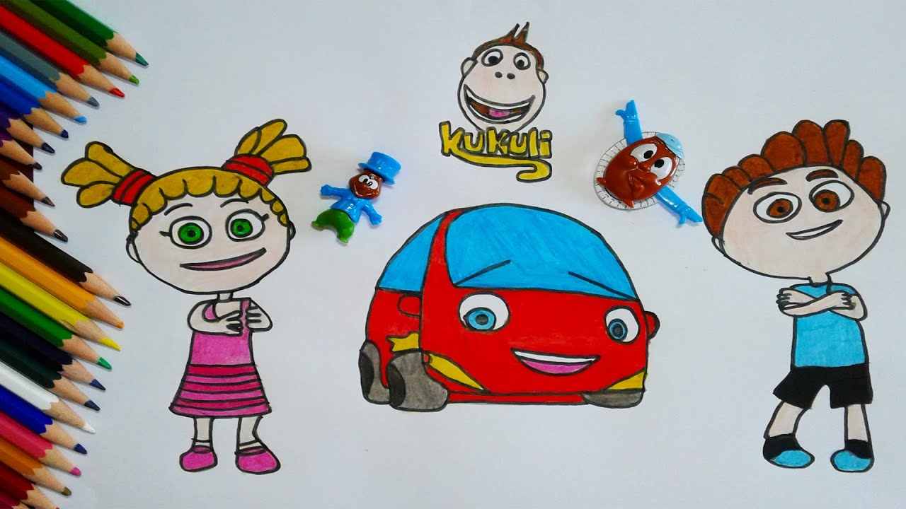 TRT Çocuk #Kukuli #Tinky #Minky #DütDüt Çizimi ve Boyama l Nasıl Çizilir ? l Sude And Fun