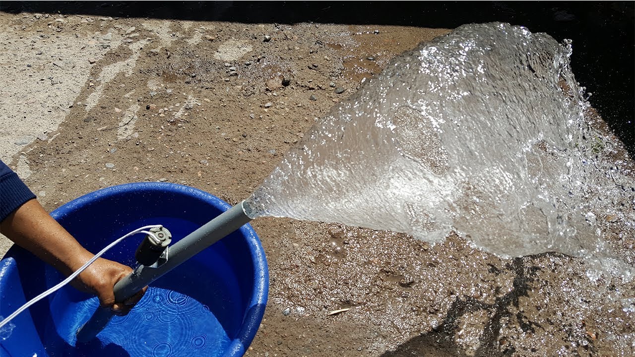 Potente BOMBA de AGUA Hecha en Casa