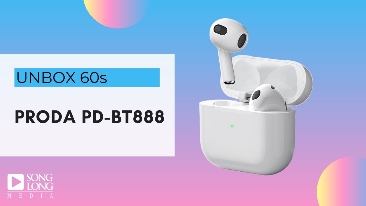 Unboxing 60s - PRODA PD-BT888 - songlongmedia